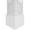 Ekena Millwork Craftsman Classic Square Non-Tapered Chevron Modern Fretwork Column CC1208ENCVDMIMI - alternate 5
